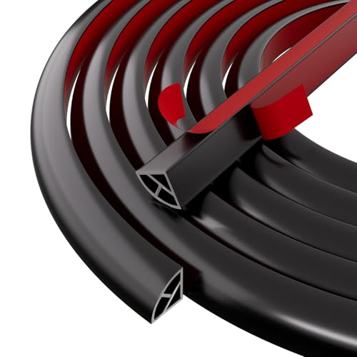 Flexible Quarter Round Molding Bendable Molding Trim,Peel and Stick Silicone Edge Trim for Floor,Tub,Cabinet,Flexible Shoe Molding Around Curved Stairs,Columns and Wall-118” L x 0.6” W x 0.6” H,Black