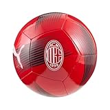 A.C. Milan - Pallone ESS, Pallone da Calcio per Partite e Allenamento, Prodotto Ufficiale, Taglia 5, Rosso