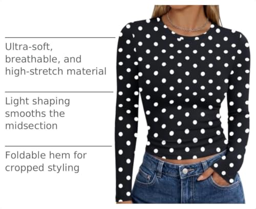 Image of Trendy Queen Womens Long Sleeve T Shirts Fall Fashion Basic Y2K Tops 2026