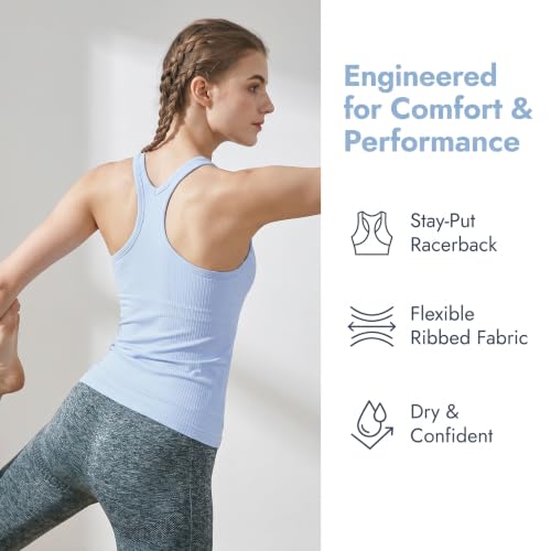 Image of sphinx cat Yoga Racerback Tank Top for Women with Built in Bra,Women's Padded Sports Bra Fitness Workout Running Shirts