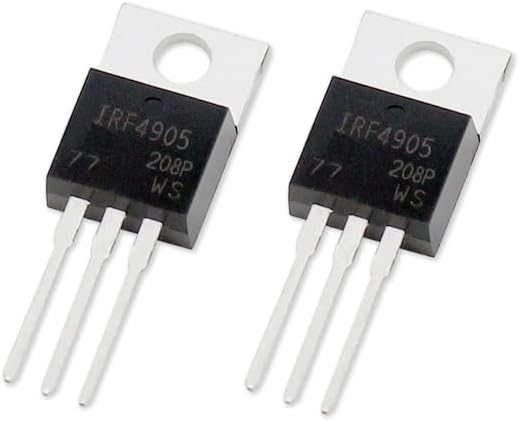 Transistor 5pcs IRF4905 Transistor 4905 IRF4905PBF TO220 MOSFET FETs 55V 74A TO-220 Field Effect Transistors Set Electronic Component Kit