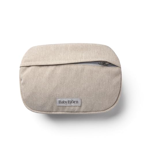 BabyBjörn Pocket Pouch for Baby Carrier, Woven mélange, Light Beige