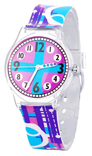 Tonnier Watches Resin Super Soft Band Student Watches for Teenagers Young Girls Starry (Purple Dream)/ Youth Watch Tonnier Watches Resin Super Soft Band Student Watches for Teenagers Young Girls Starry (Purple Dream)/ Youth Watch