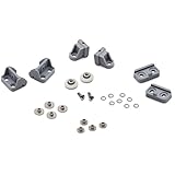 ShowerPart Single Top and Bottom Shower Door Rollers/Runners L017-1, 19mm Diameter, 5mm Thickness, Nylon Replacement Parts, 2X