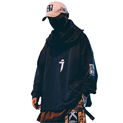 MFCT Men's Embroidered I-tech Sweatshirt with Funnel Hoodie