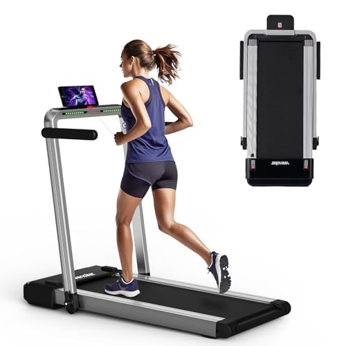 Wenoker Tapis de Course, Tapis de Course Pliant Jusqu'à 14km/h,...