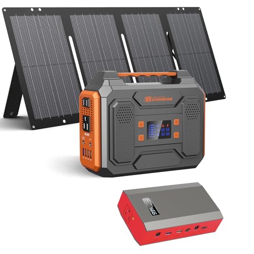 Amazon.com : Portable Solar Generator 300W Power Station with