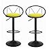 (2 Szt.) Stołek Barowy, Ins Style Black Metal Gas Bar Przedni Stołek Barowy, Podnoszenie Gospodarstwa Domowego (62-78Cm) Stołek Z Oparciem, Skórzane Tapicerowane Krzesło Śniadaniowe (Kolor: C) (D) Na