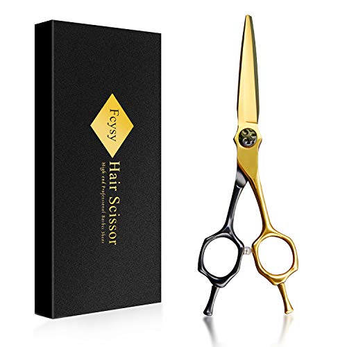 Hair Cutting Scissors Hair Scissors, Fcysy 6â€ Professional Haircut Scissors Barber Scissors Hair Shears, Hair Cut Shears Salon Hairdresser Scissors, Haircutting Shears for Cutting Hair for Women Men
