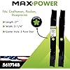 MaxPower 561714B 2 Blade Mulching Set for 42 Cut Craftsman, Husqvarna, Poulan Mowers Replaces OEM #'s 134149, 594892701 and 532134149