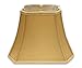 Royal Designs Rectangle Bell w Cut Corners Designer Lampshade - Antique Gold - (6.25 x 8) x (11 x 16) x 12