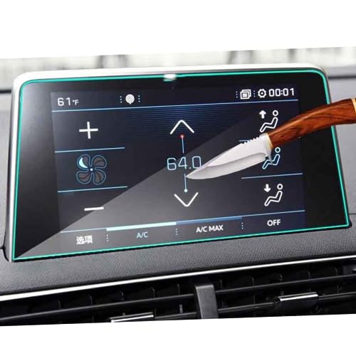 Film écran Peugeot 3008 évite les rayures et reflets sur navigation LCD 2017-2020