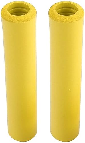 Miniatura 3 de Zerodis Empuñaduras de silicona para manillar de bicicleta, 1 par de empuñaduras de bicicleta, para la mayoría de MTB (amarillo)