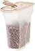 IRIS Premium Airtight Pet Food Storage Containers, Tan