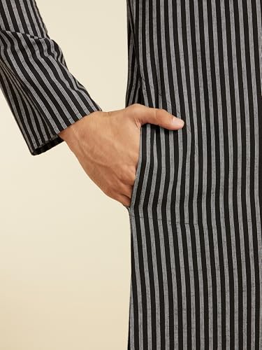 Image of DIWAS BY MANYAVAR Men's Cotton Striped Kurta (1pc)