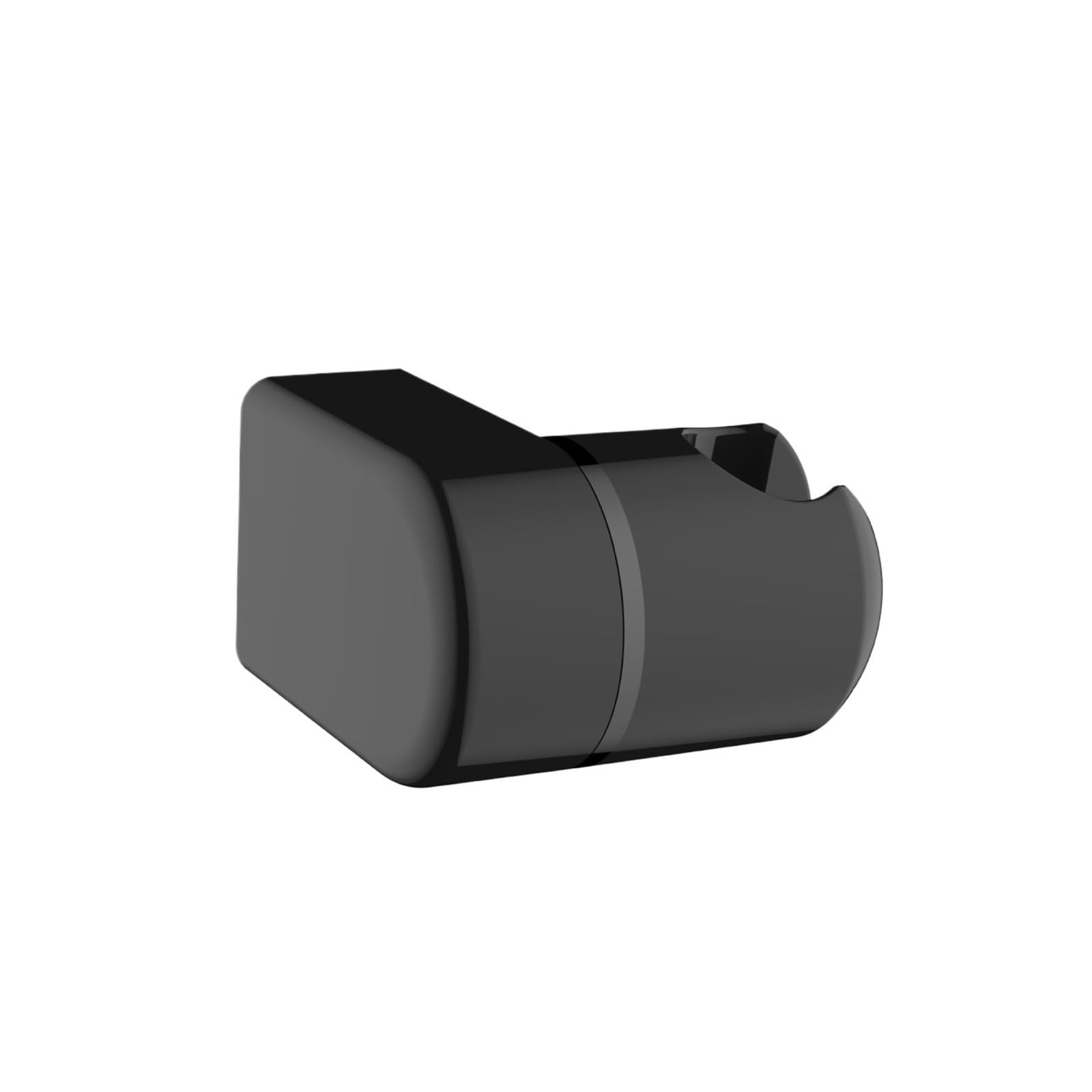Xfhtycj Black 1Pcs Rotatable Full Plating Shower Rail Holder(Black)