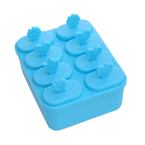 Ice Cube Mould Tray Box Ice Lid Pop Mold Popsicle Maker Pattern Ice
