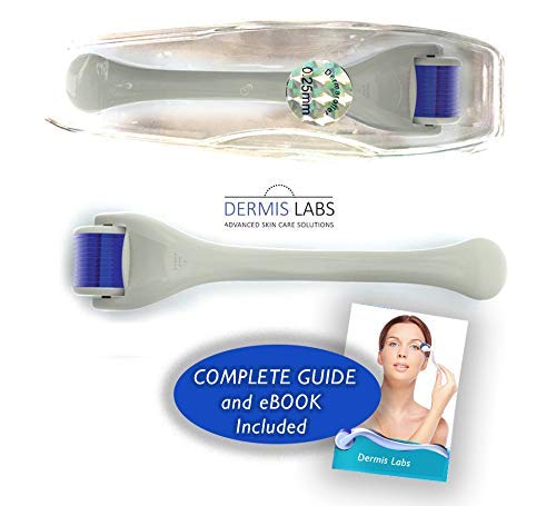 Dermis Labs Skin Care Derma Roller - For Rejuvenated & Radiant Skin - Youthful Appearance In Less Than A Week! - Painless Usage & Carefully Selected Materials - Includes A Free eBook!