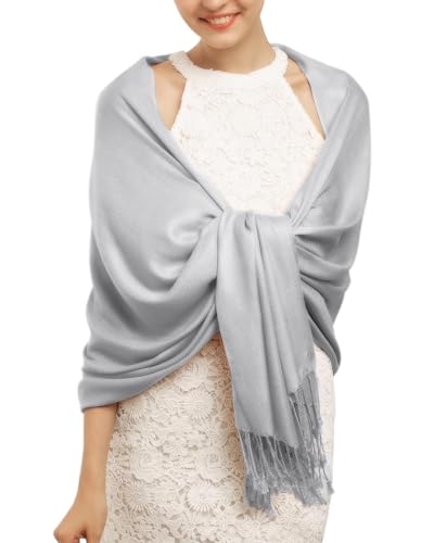 FURTALK Womens Pashmina Shawls and Wraps for Evening Dress Long Scarf Wedding Bride Bridesmaid Shawl Gifts