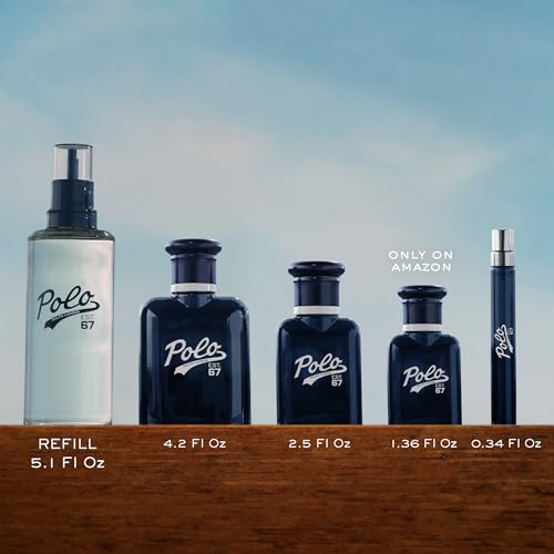 Image of RALPH LAUREN FRAGRANCES - Polo 67 - Eau de Toilette - Cologne for Men - Woody & Solar Scent - With Pineapple, Bergamot, & Vetiver