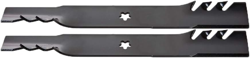 Set of 2, Longer Life 596-370 Gator Fusion G5 3-In-1 Mulching Blades to Replace 405380, 532405380, 403107, 532403107: Craftsman, Poulan, Husqvarna, Made in USA