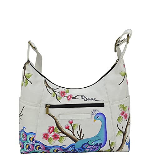 Image of Anna by Anuschka Handpainted Women's Genuine Leather Large Shoulder Hobo
