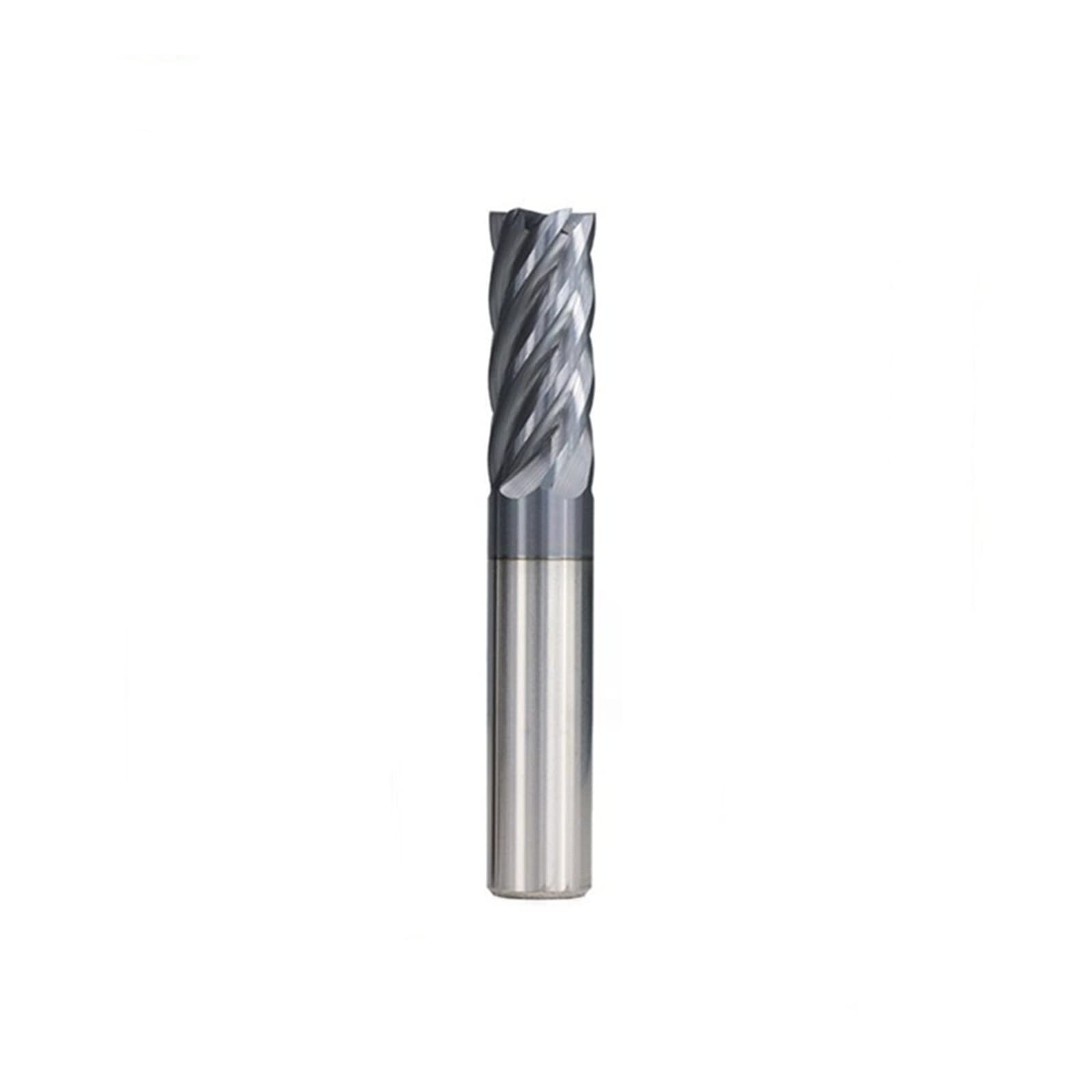 HYUJNAFZR Roughing End Mill 6 Flute CNC Router Bit 6/8/10/12mm Carbide End Mill TiAIN Coated HRC55 CNC Machining Milling Tools