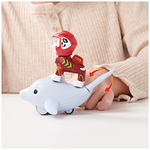 Paw Patrol, Aqua Pups Ensemble de Figurines Marshall et Dauphin pour Enfants à partir de 3 Ans