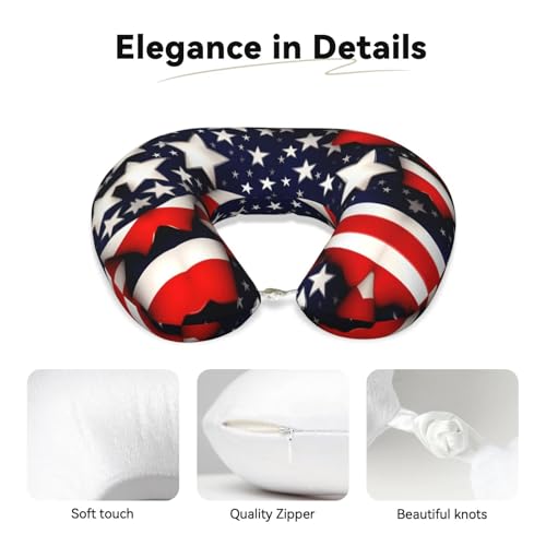 Almohada para cuello de viaje con espuma viscoelástica negra miniatura 4