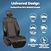 Ymcud Liquid Cooled Cooling Car Seat Cover Front Seat, 12V-24V Air Conditioned Car Seat Cover with 3 Temp Modes, Ventilated Cooling Car Seat Cushion for Car SUV Truck Universal Fit, Classic Black