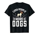 Menos personas, más perros Juguete Fox Terrier Perro Cachorros Dueño Amante Camiseta