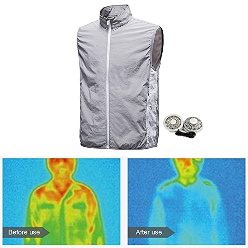 Mona43Henry Colete refrescante unissex com ar condicionado para ciclismo, roupa de arrefecimento com