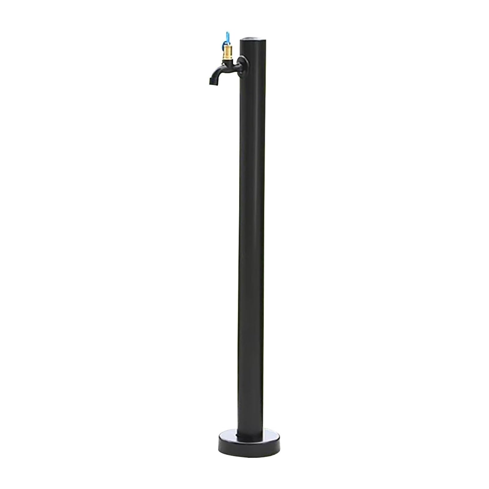 BHGFYXBS Outdoor Freestanding Garden Water Column - Cylindrical Hose Stand For Villa, Courtyard & Garden - Easy Installation - Stylish Black Design,Black C-95CM/37.4IN
