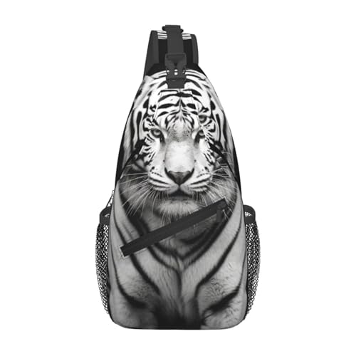 Bolso Bandolera Cruzado Negro y Blanco Unisex miniatura 1