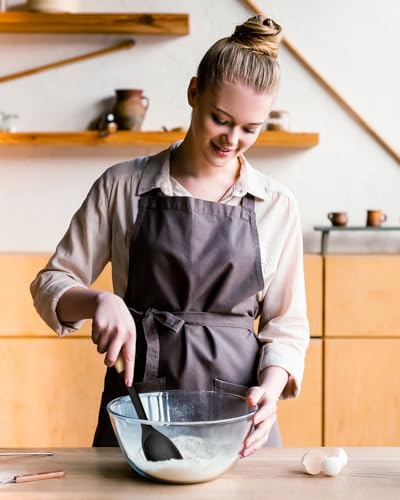 Cucharas de cocina de silicona que no rayan tus ollas con mango de madera libre de BPA 6