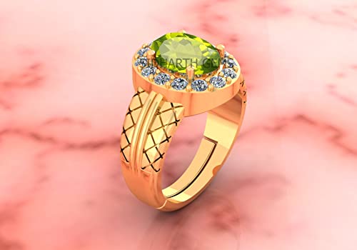 Bague plaquée or et péridot naturel véritable pour éviter les reflets ternes des bijoux synthétiques - 2