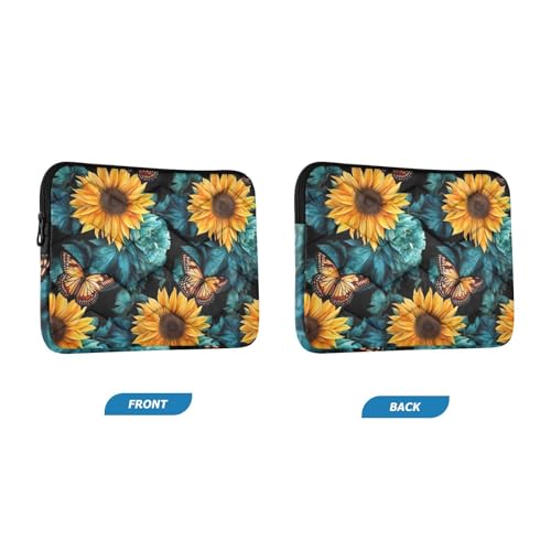 Funda para portátil de 13-14 pulgadas Butterfly Flowers miniatura 2