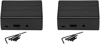 VENEKA 2X 3 Model B Aluminum Alloy Case Passive Cooling Shell Metal Enclosure Heat Dissipation for 3B/3B+