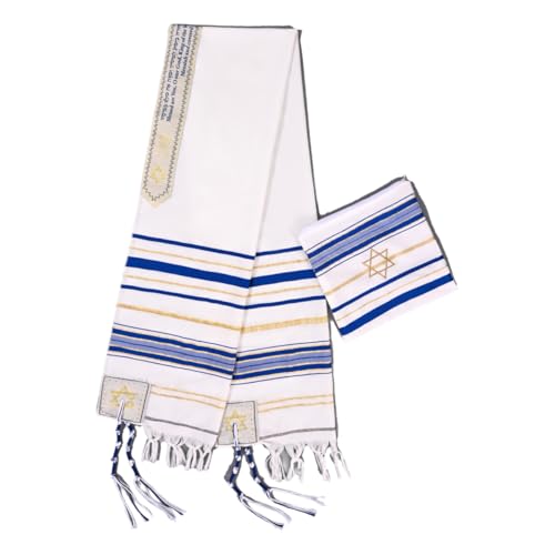 Tallit Prayer Shawl 72"x 22" with Bag For Men & Women2