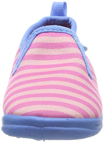Low slippers for children, striped, Pink Pink Turquoise 792, 28/29 EU, Pink Pink Turquoise 792, 28/29 EU2