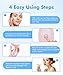 SDKWDH Red-Light-Therapy-for-Face-and-Neck, 7 Color Face Massager Tool for Wrinkles, Double Chin, Vibrating Facial Massager with Thermals for Skin Care, Glossy Pink