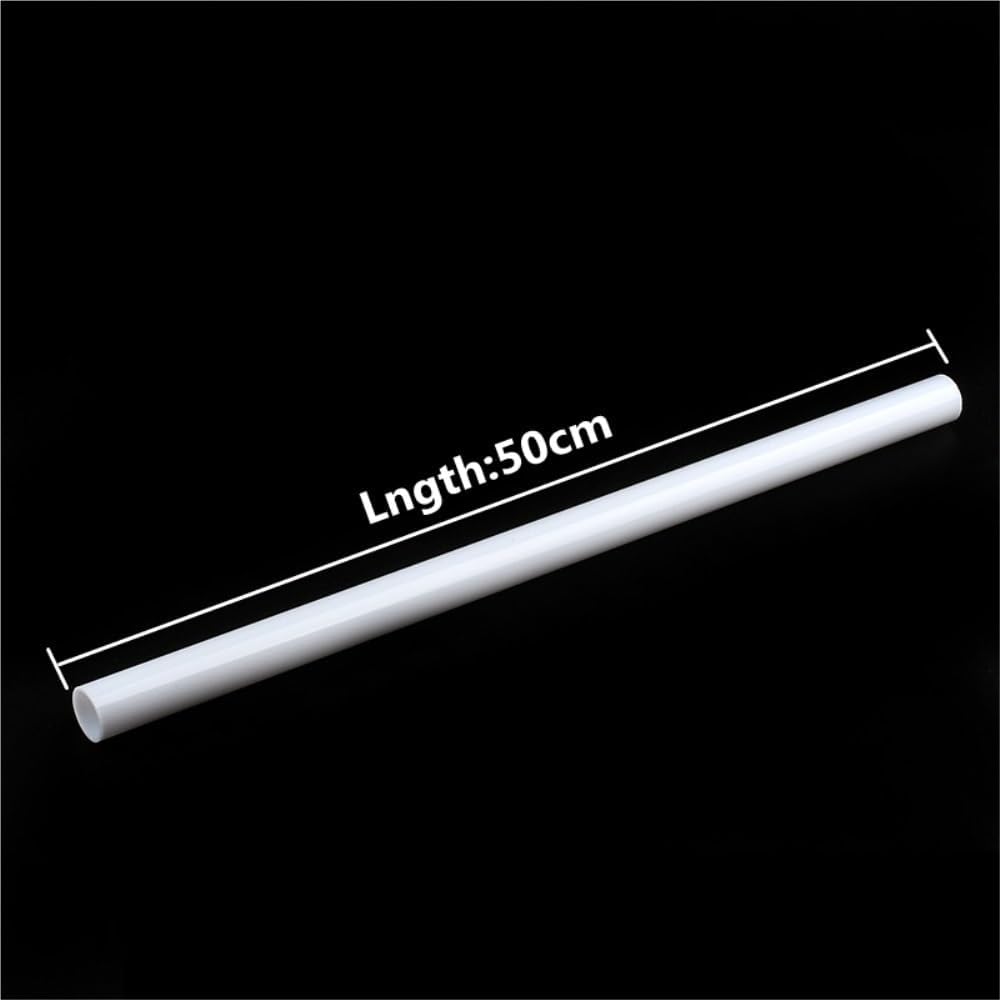 Clear Acrylic Tube White Acrylic Tube Aquarium for Fish Tank Supplies Water Pipe Home Garden Lampshade Fittings Holder Case DIY 1pc(60mm*50cm)