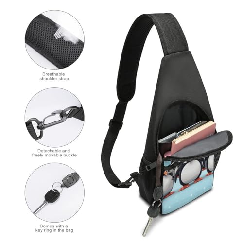 Bolso bandolera casual pingüinos para senderismo viaje miniatura 4