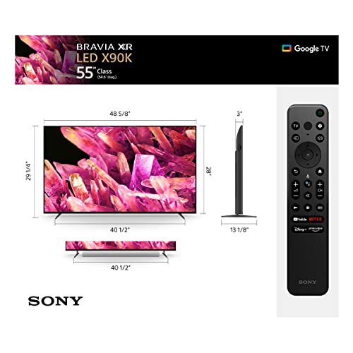 Image of Sony Bravia 189 cm (75 inches) XR Series 4K Ultra HD Smart Full Array LED Google TV S XR-75X90K 1 (Black)