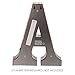 Barnyard Designs Metal Marquee Letter A Light Up Wall Initial Wedding, Home and Bar Decoration 12” (Rust)