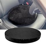 ADEPTNA Comfortable Memory Foam Swivel Cushion Car Seat Mobility Aid – Swivels for Extra Mobility use in the Car Home Office (BLACK)