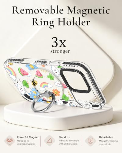 Coque iPhone 17 Pro antichoc TPU évitant les chutes avec support MagSafe