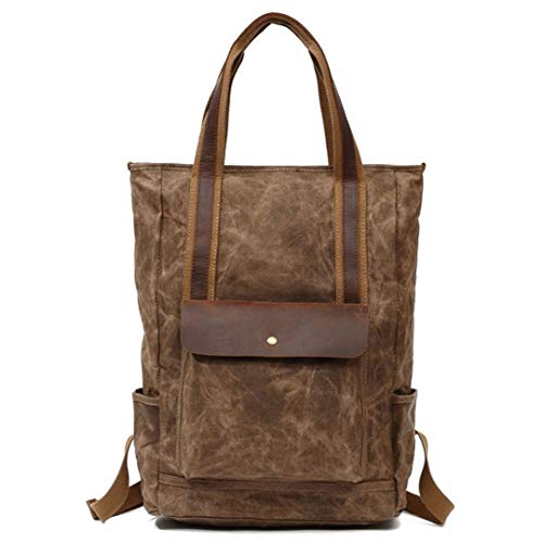 Unisex Canvas Large Capacity Wasserdichter 14" Laptop Rucksack