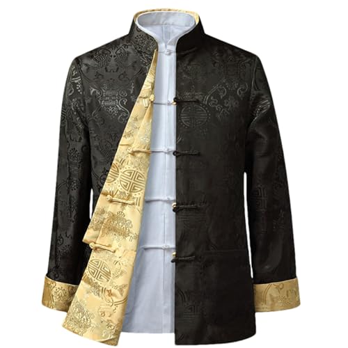 ZMIN Tang Suit Chinese Style Blouse Shirt Traditional Chinese Clothing For Men's Jacket Kung Fu Clothing Both Sides Party
