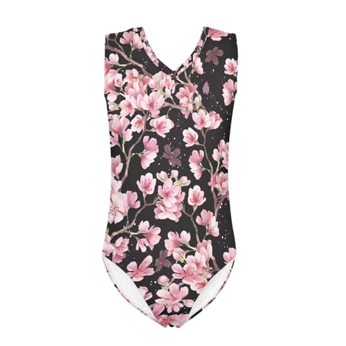Image of Girls Fashion Print One Piece Swimsuit Bathing Suit Gymnastic Leotard for Kids, 5-14 Years